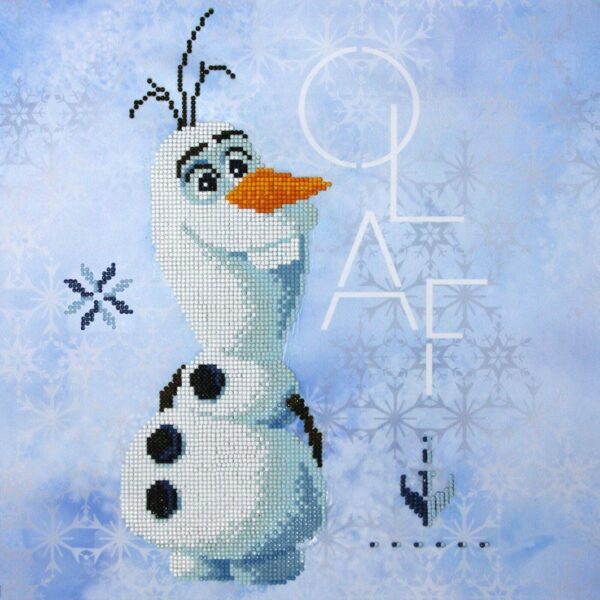 Disney Diamond Painting Kit Dotz Crystal FROZEN - OLAF 40 X 40CM Snowman