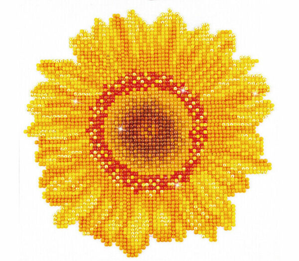 Diamond Painting Kit Dotz 5D 2D Gem Rhinestone HAPPY DAY SUNFLOWER 20 x 20cm