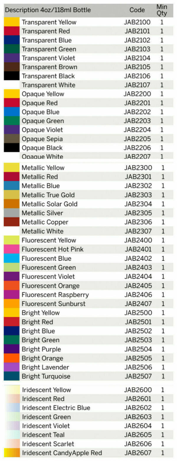 Jacquard Airbrush Paints 48 Colors Available Model Spray - One Bottle 118ml - Image 2