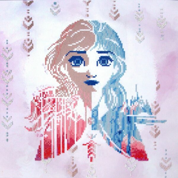 Disney Diamond Painting Kit Dotz FROZEN - ANNA SILHOUETTE 50 X 50CM Series 2