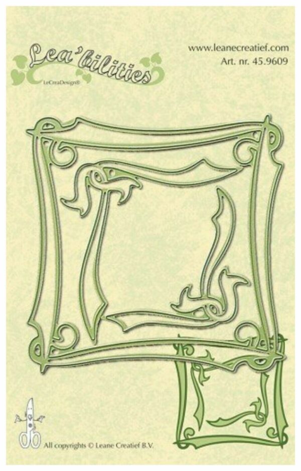 Leane Creatief Lea'bilities Die Frame Elegant Square Ribbon 45.9609 Flourish