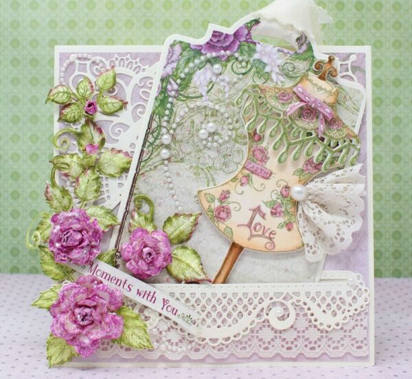 Heartfelt Creations Floral Fashionista Petite Florals Flowers Die & Stamp Combo - Image 6