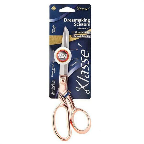 Klasse Rose Gold PREMIUM SCISSORS TAILORING SHEARS 8.5" Steel Knife Edge Sharp