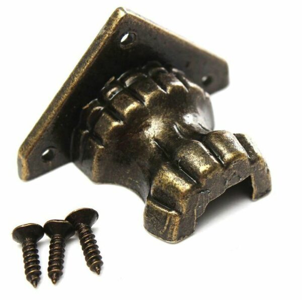 4x Feet Vintage Antique Wooden Jewelry Gift Box Hardware Home Decor Screws - Image 4