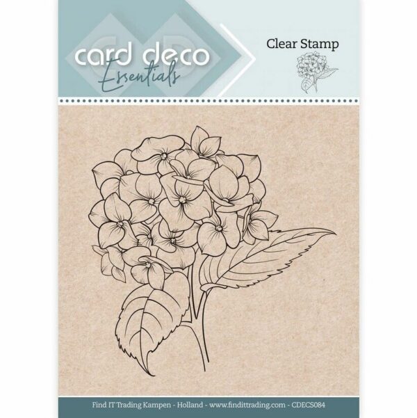 Find it Card Deco Essentials - Clear Stamps - Hortensia Hydrangea Flowers Craft