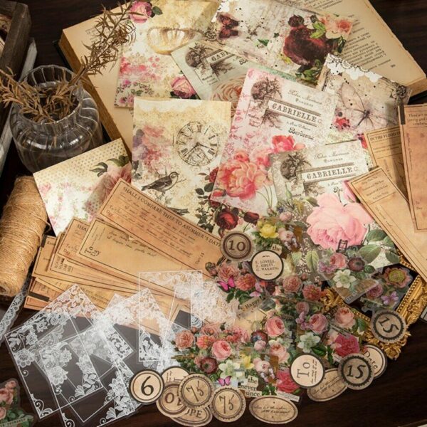 Scrapbooking Vintage Stickers & Embellishments Images Stamps Cardmaking Clear