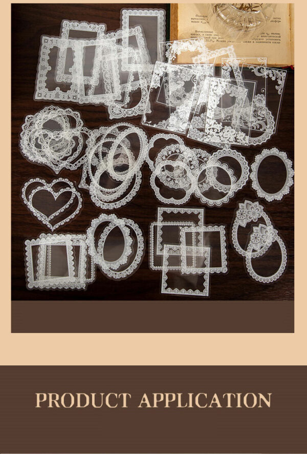 Scrapbooking Vintage Stickers & Embellishments Images Stamps Cardmaking Clear - Image 3