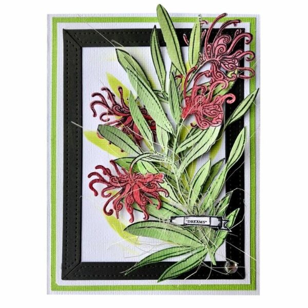 Couture Creations Stamp Die & Stencils Flourish & Thrive Grevillia Blooms Flower - Image 2