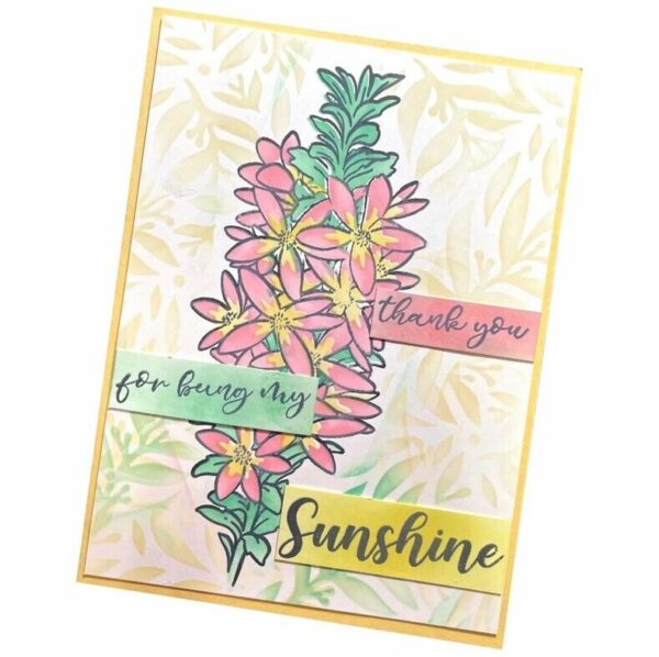 Couture Creations Stamp Die & Stencils Flourish & Thrive Box Leaf Waxflowers - Image 2