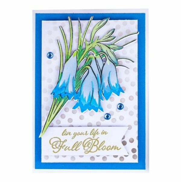 Couture Creations Stamp Die & Stencils Flourish & Thrive Christmas Bells Flowers - Image 2