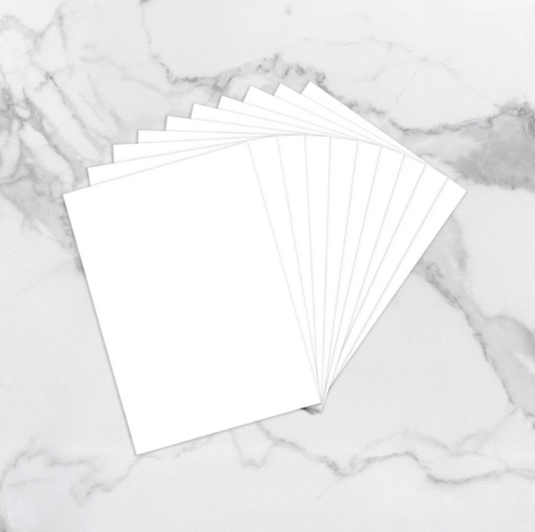 Couture Blending Paper White Adhesive A4 250gsm 10x sheets Alcohol Ink Paper - Image 2