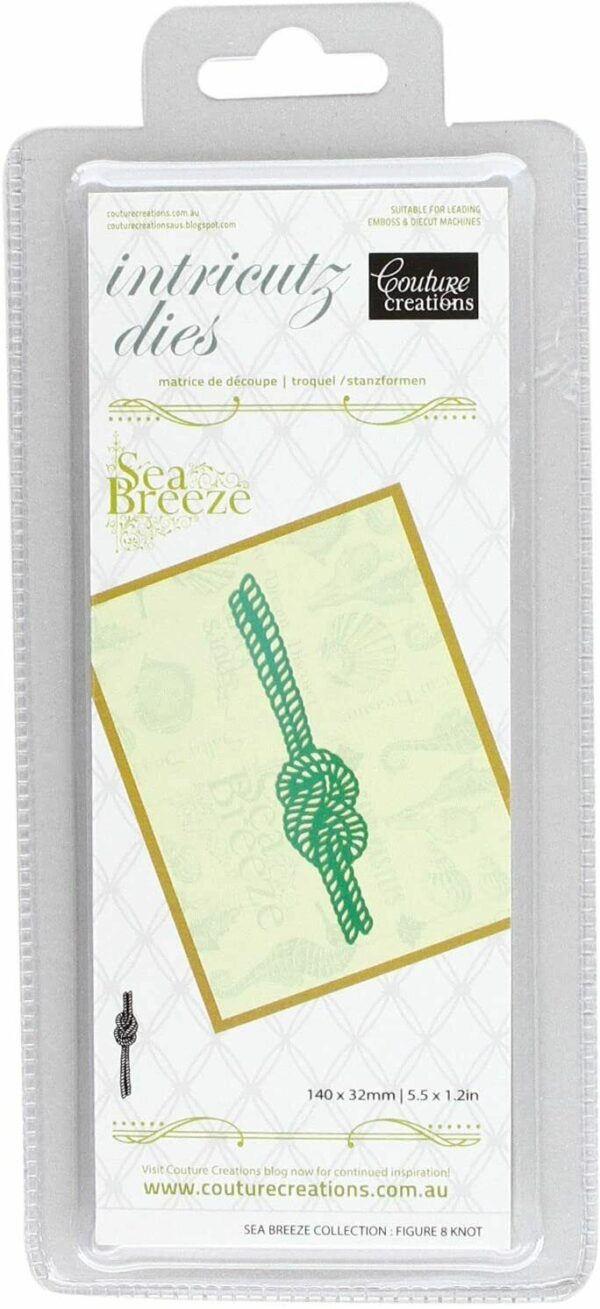 Couture Creations Intricutz Sea Breeze Figure 8 Knot Die 14x3.2cm Rope Nautical - Image 2