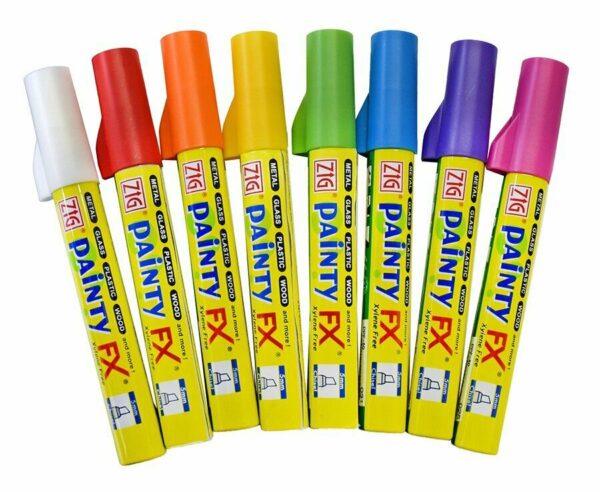 Zig Painty FX 2mm Paint Markers Rainbow Permanent Opaque Resin Metal Plastic