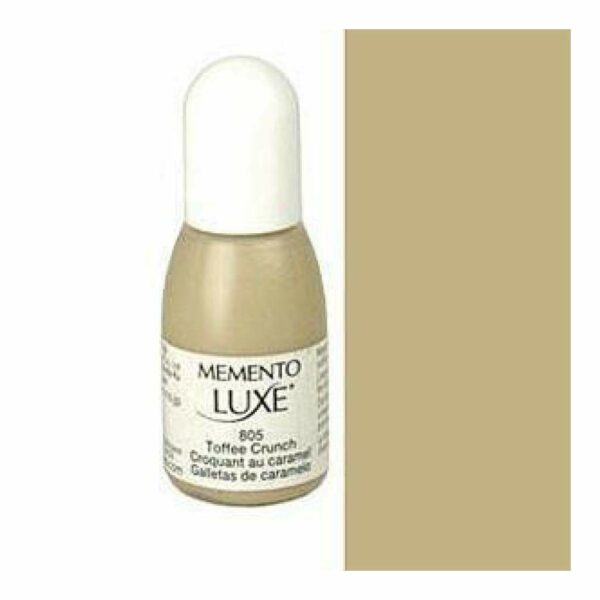 Tsukineko Memento Luxe Ink Refill 15ml Reinker toffee crunch Brown Beige