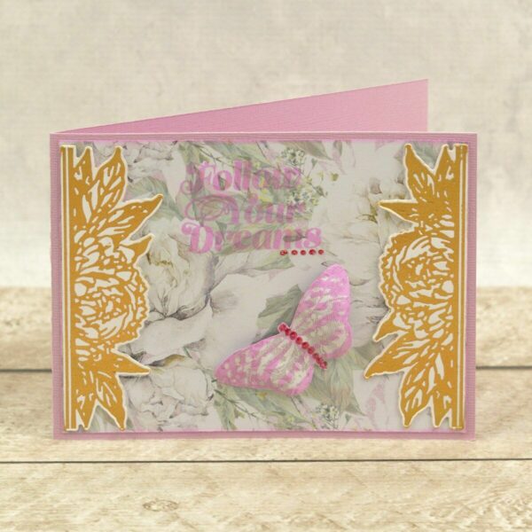 Couture Creations Peaceful Peonies Cut, Foil & Emboss Die Bordered Peony (1pc) - Image 2