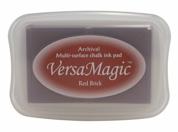 Tsukineko VERSAMAGIC Embossing Versa INK PAD Stamping Chalk 53 red brick Brown