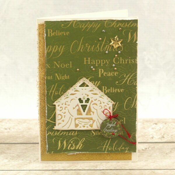 Couture Creations Cut Foil and Emboss Die Naughty or Nice Away in a Manger (1pc) - Image 3