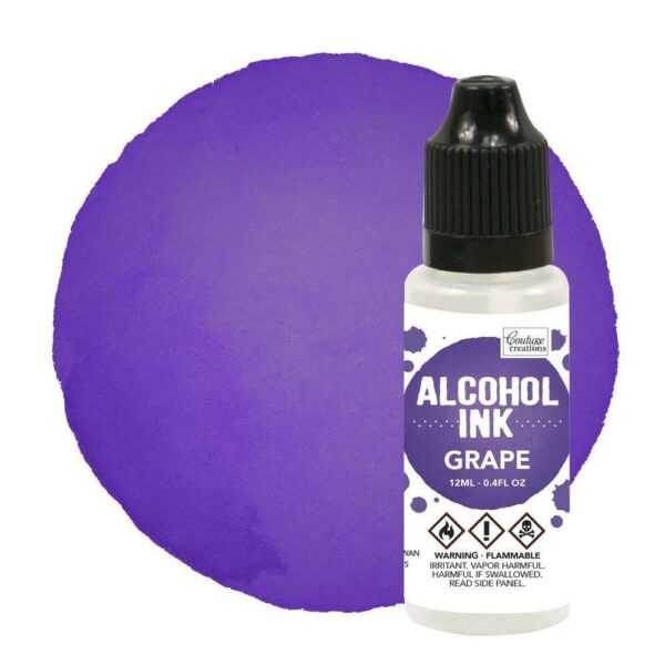 Couture Creations 1x Alcohol Ink - Purple Twilight Grape - 12ml Purple Resin