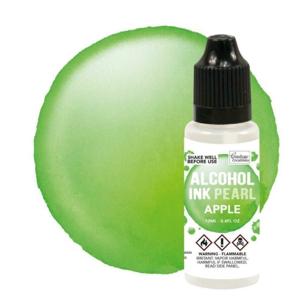 Couture Creations 1x Alcohol Ink - Sublime / Apple Pearl - 12ml Green Resin Clay