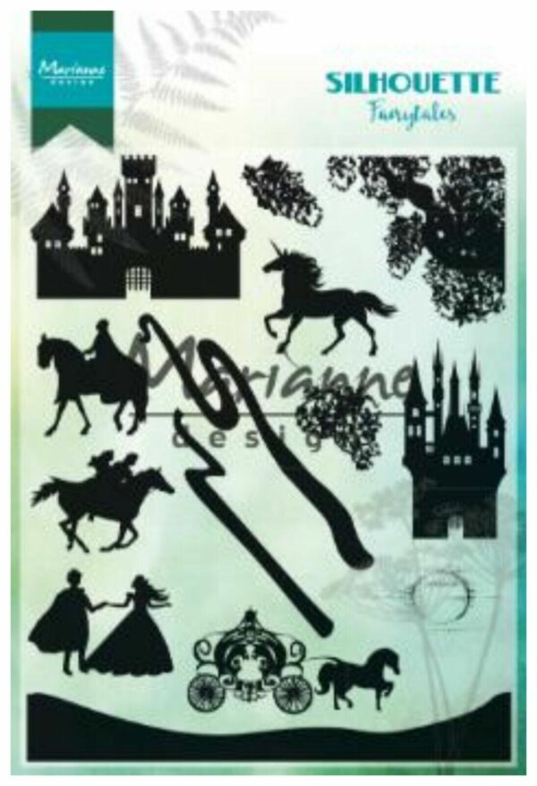 Marianne Design Clear Stamp Set Silhouette Fantasy Fairy Tale Castle Princess