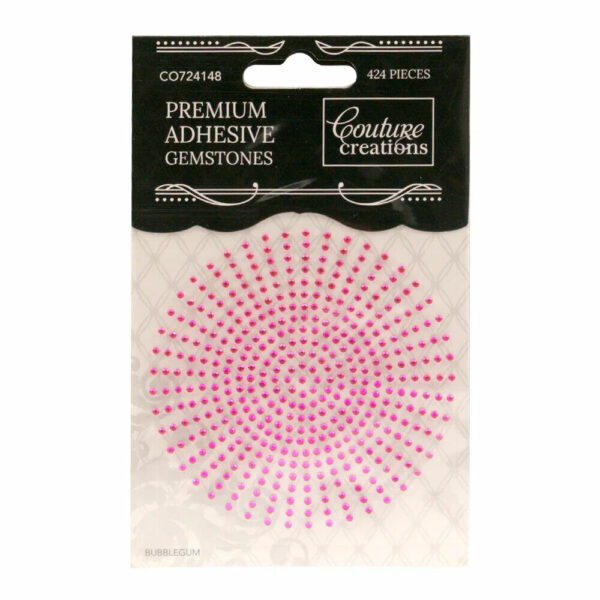 Couture Creations Embellishments Gemstones Bubblegum Pink 2mm 424pc