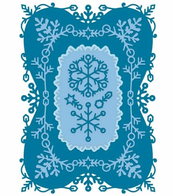 Heartfelt Creations Home for the Holidays - Holiday Snowflake Frame Die Card