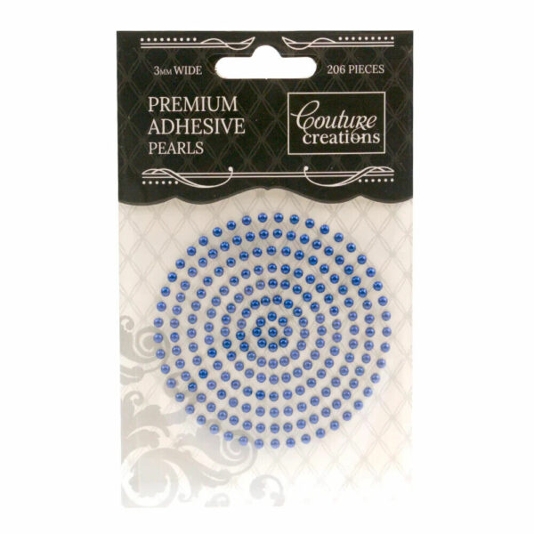 Couture Creations Embellishments Adhesive Pearls - Midnight Blue (3mm - 206pcs)