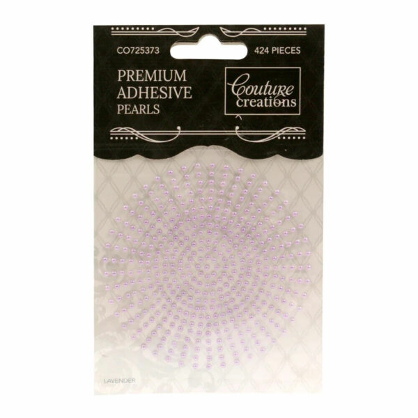 Couture Creations Embellishments Adhesive Pearls - Lavender 3mm - 206pcs