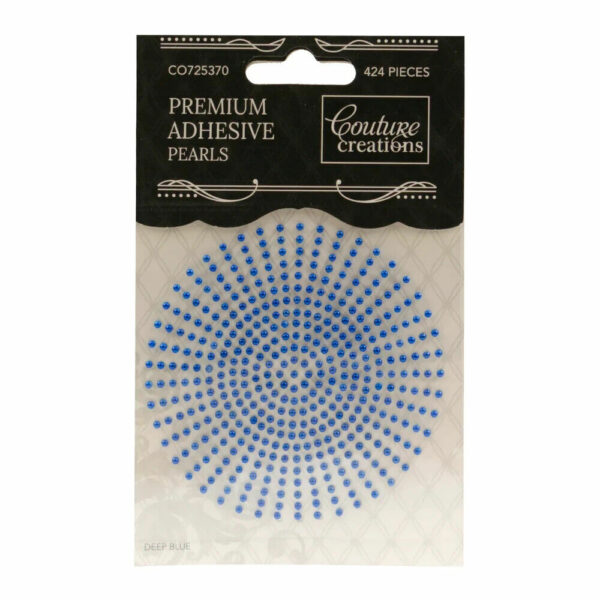 Couture Creations Embellishments Adhesive Pearls - Deep Blue 3mm - 206pcs