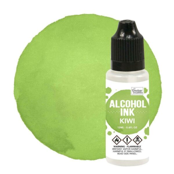 Couture Creations 1x Alcohol Ink - Limeade / Kiwi - 12ml Green Resin Clay