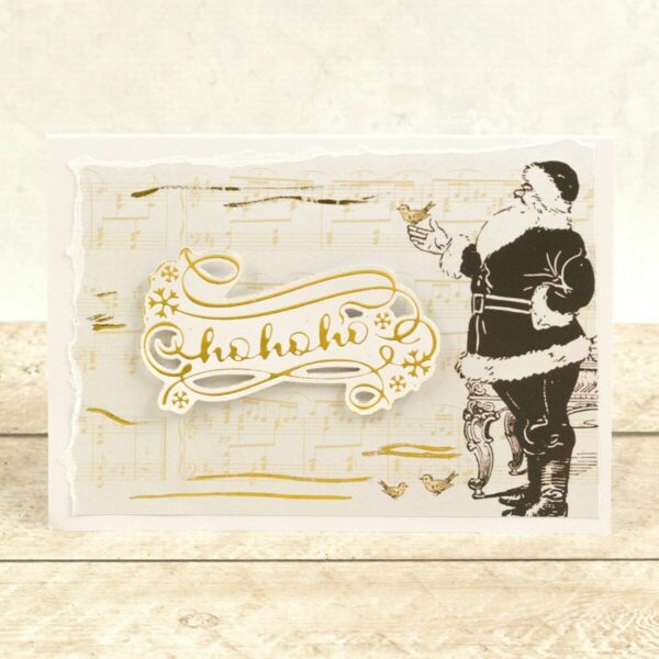 Couture Creations Cut Foil and Emboss Die Naughty or Nice Ho Ho Ho Sentiment 1pc - Image 2