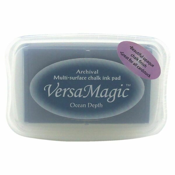 Tsukineko VERSAMAGIC Embossing Versa INK PAD Stamping Chalk 57 ocean depth Blue