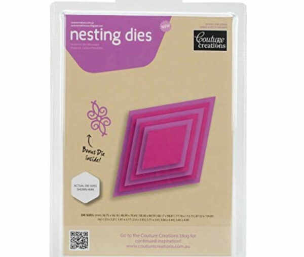 Couture Creations Sweet Accent Collection - Nesting - Diamonds Die Cut Frame - Image 2