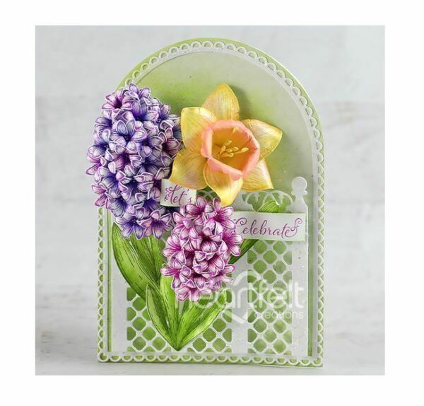 Heartfelt Creations Spring Garden Collection Fragrant Hyacinth Cling Stamp Set - Image 2