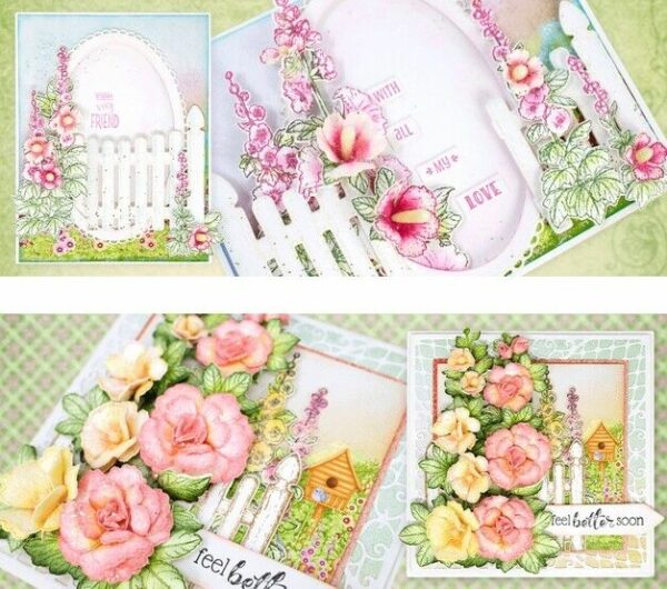 Heartfelt Creations Hollyhock Garden Paper Pad 12" Collection Cardmaking - Image 3