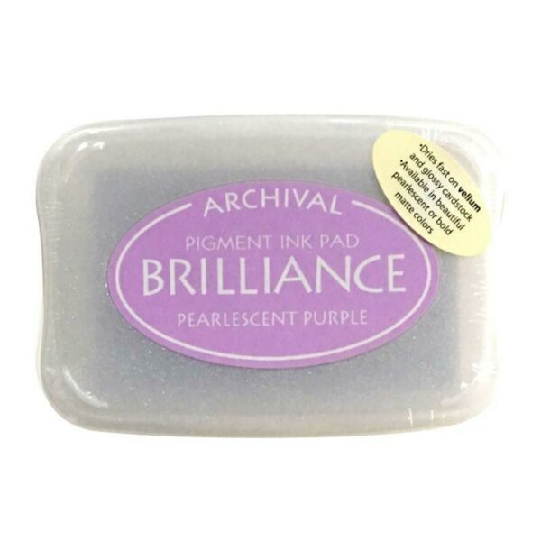 Tsukineko Archival Brilliance Ink Pad - Pearlescent Purple