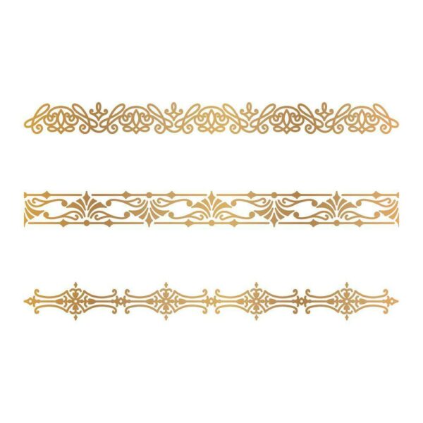 Couture Creations Hot Foil Stamp Gentlemans Emporium Border Collection Set 1pcs