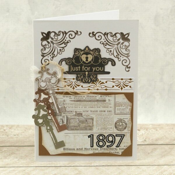 Couture Creations Hot Foil Stamp Gentlemans Emporium Border Collection Set 1pcs - Image 2