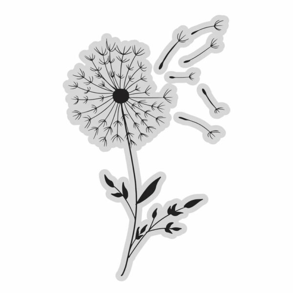 Couture Creations Vintage Tea Collection - Stamp - Dandelion - 6.3 x 10cm