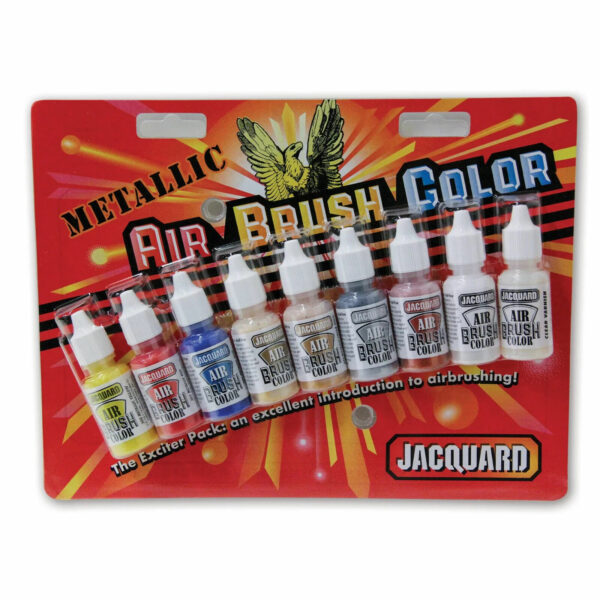 Jacquard Airbrush Exciter Packs Air Brush Colouring Spray Paint Model - Metallic