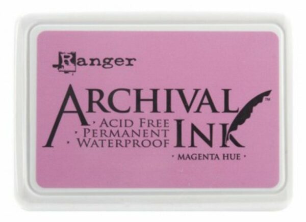 Ranger Archival Ink Pad Non Bleed Permanent Fade Resistant - Magenta Hue Pink